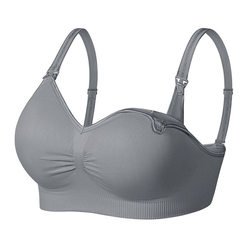 国境を越えた大きいサイズのフルカップ授乳ブラジャー、妊婦用ノンワイヤープッシュアップマタニティ下着、授乳ブラジャー、たるみ防止|undefined