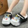 SZ-062 Colorful Slippers [Black and White]