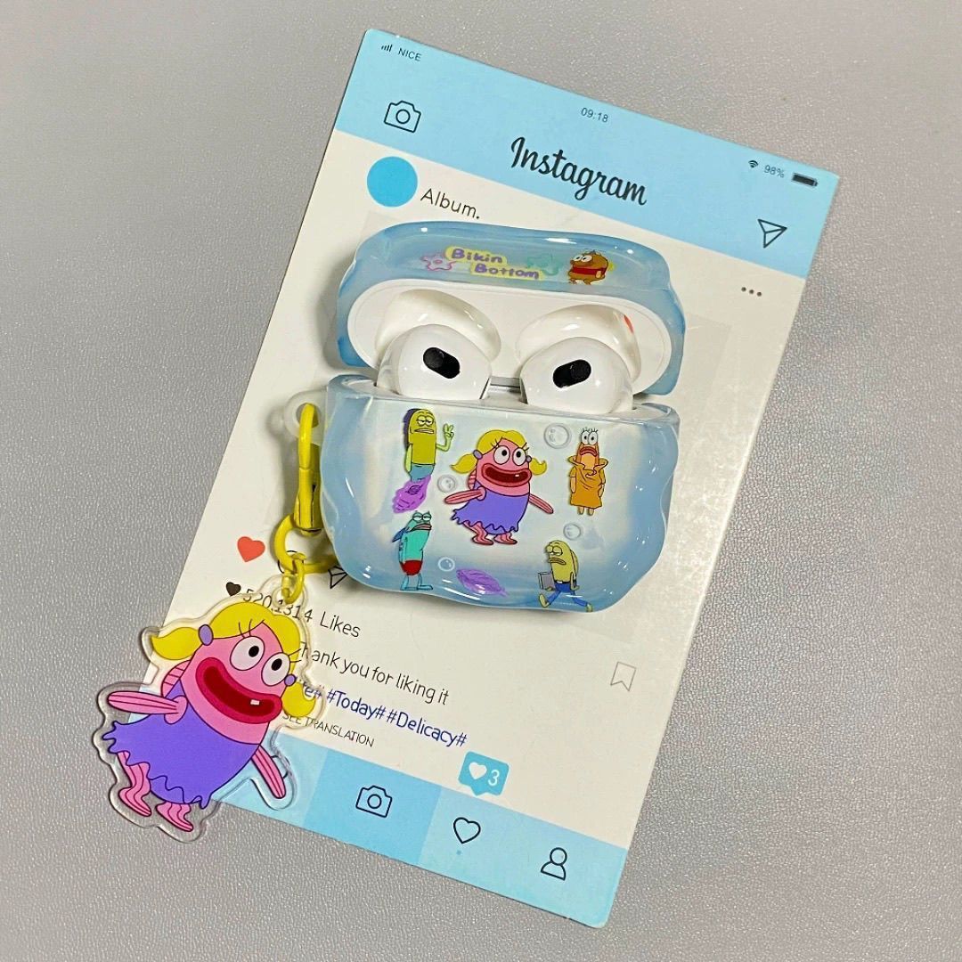 Beachburg Little Girl para AirPods4 Bluetooth cubierta de auriculares de Apple AirPod Pro2 de tercera generación