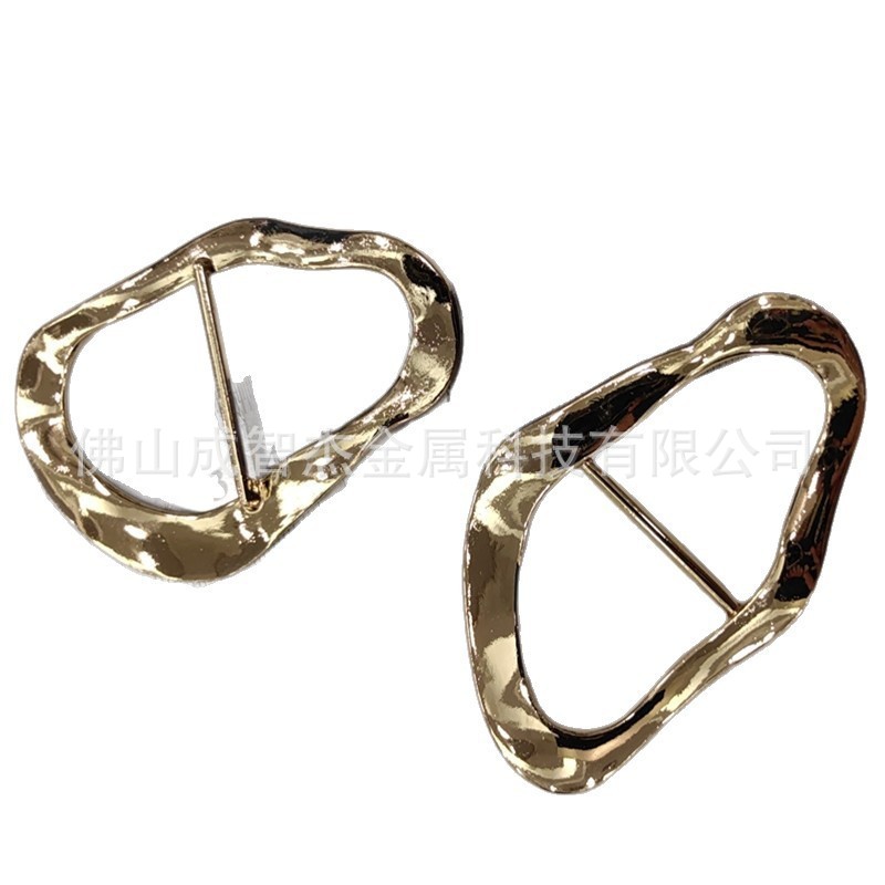 服装设计师款不规则异形实心日字扣 箱包服饰扣服装辅料