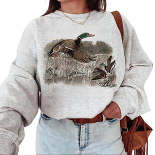 ���羳�W�a�����羳�W�a��Mallard Duck Vintage Crewneck Sweats