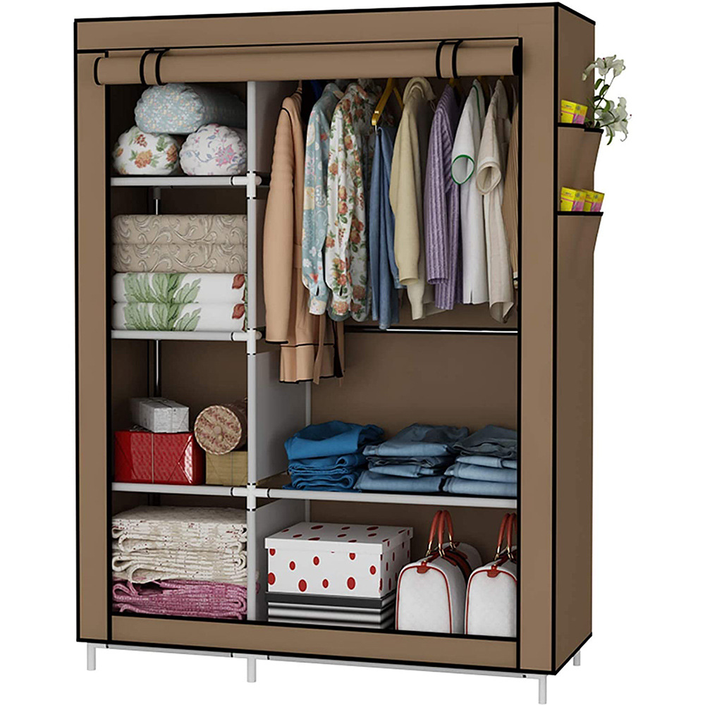 armario simple combinación armario de tela no tejida armario de almacenamiento plegable simple armario de alquiler armario de dormitorio armario