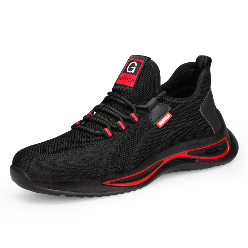 Zapatos de Seguridad Anti-impacto y Anti-perforación de Tejido Volador Transpirables para Trabajo image 8