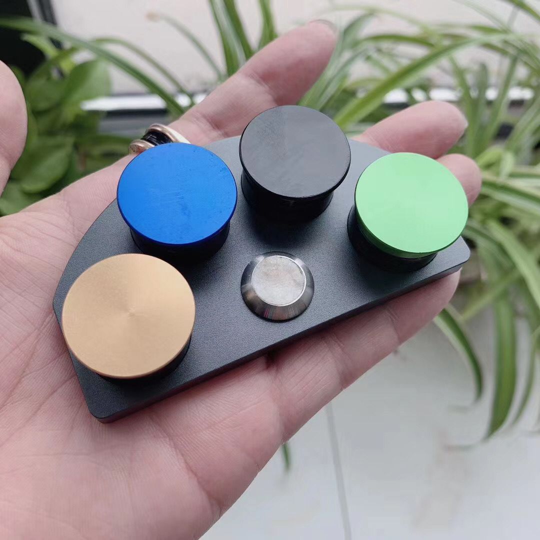 修表工具 彩色金属盖四眼油碟 陶瓷眼 盛油碟 油扒 点油