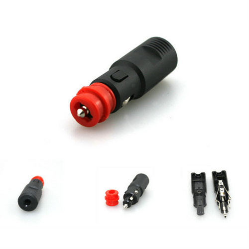 Welding-free high-power car vacuum cleaner air pump cigarette lighter plug 12V24V European cigarette lighter male plug