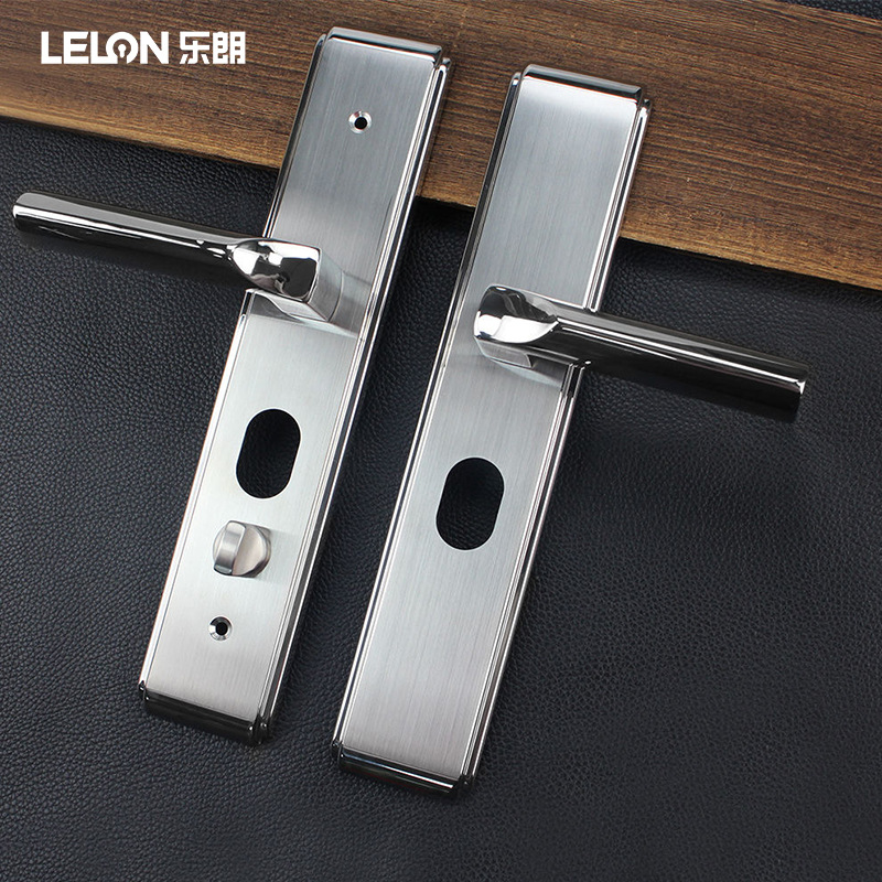 Cerradura de puerta antirrobo de acero inoxidable cerradura de mano de dibujo de doble velocidad de doble movimiento perilla de puerta antirrobo cerradura de panel de puerta