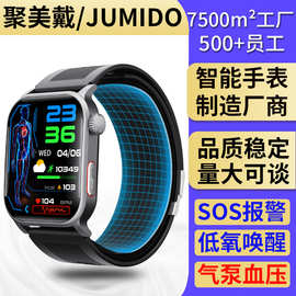 Ai医疗级F540血压气泵式智能手表睡眠血氧心率监测心电图HRV