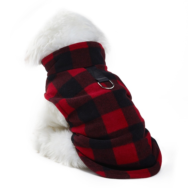 Chaleco de Forro Polar para Perro, Ropa de Invierno Suave y Cálida, con Abertura para Arnés, Venta por Mayor image 4