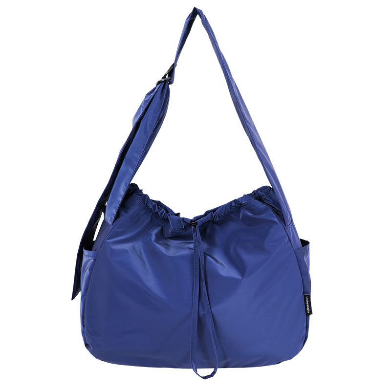 Oval Sailboat Design Eco-friendly rPET Recycled Crescent Bag - Lulu Lightweight Adjustable Shoulder Bag (Customizable) - Thumbnail 3