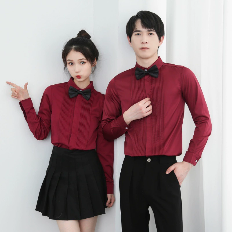 2023 Осенняя Французская Классическая рубашка Slim Fit рабочая одежда Приветствие лучшей мужской одежды