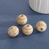 Round beads, carved bracelet with tassels, 16mm, 20mm