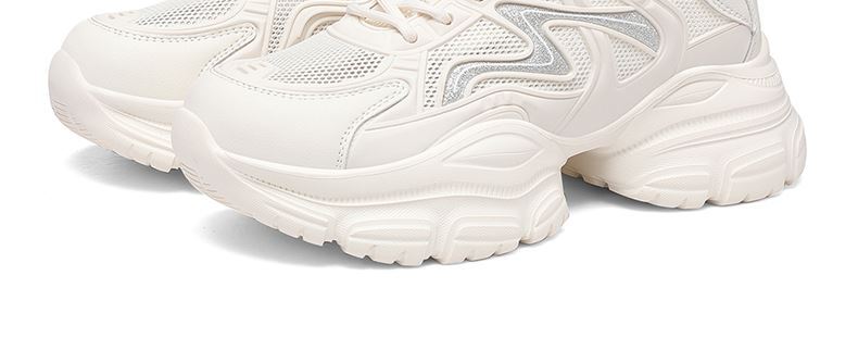 Giày sneaker nữ đế dày trắng mùa hè 2025 đế mềm thoáng khí — JST 1826-2 màu đen, JST 7142m bạc, JST 7009-1 xám xanh, JST 1826- 2m Trắng chi tiết 19