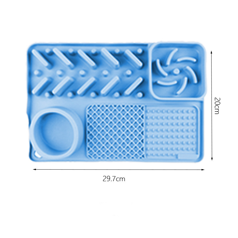 다기능 느린 음식 매트 [조용한 파란색]]