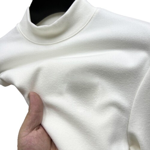 Wow, quickly ship from the source factory Half-height turtleneck velvet lined thickened slimming underwear for middle-aged men Autumn top