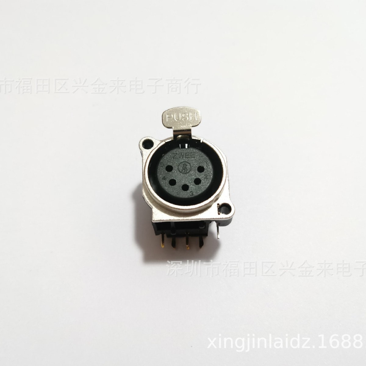 铜针 5芯面板卡侬母座 五芯卡侬座 音响插座 5芯卡龙座 卡侬座