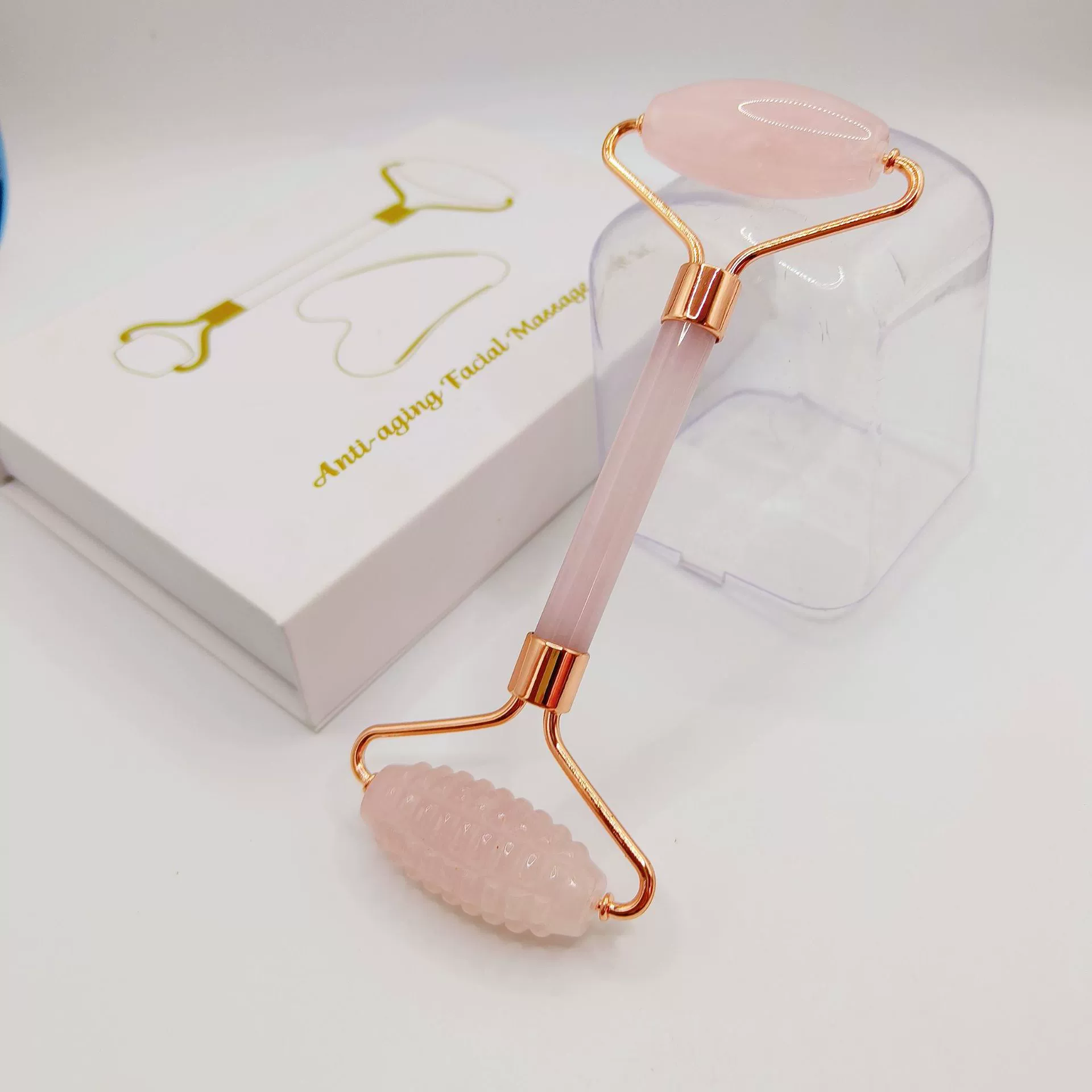 Crystal, double-sided massager jade, wholesale