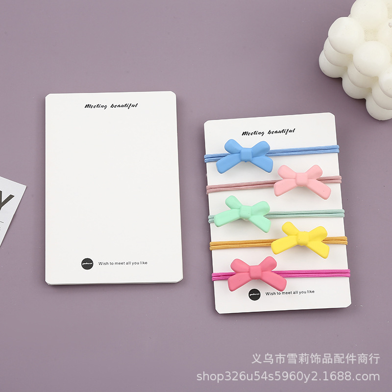 现货直供简约风多功能白板发饰发件纸卡DIY发夹头绳包装卡纸批发