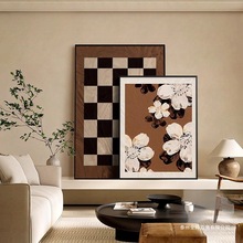 客厅艺术壁画桌面复古摆画电视古风中装饰画卧室房间餐边柜挂画