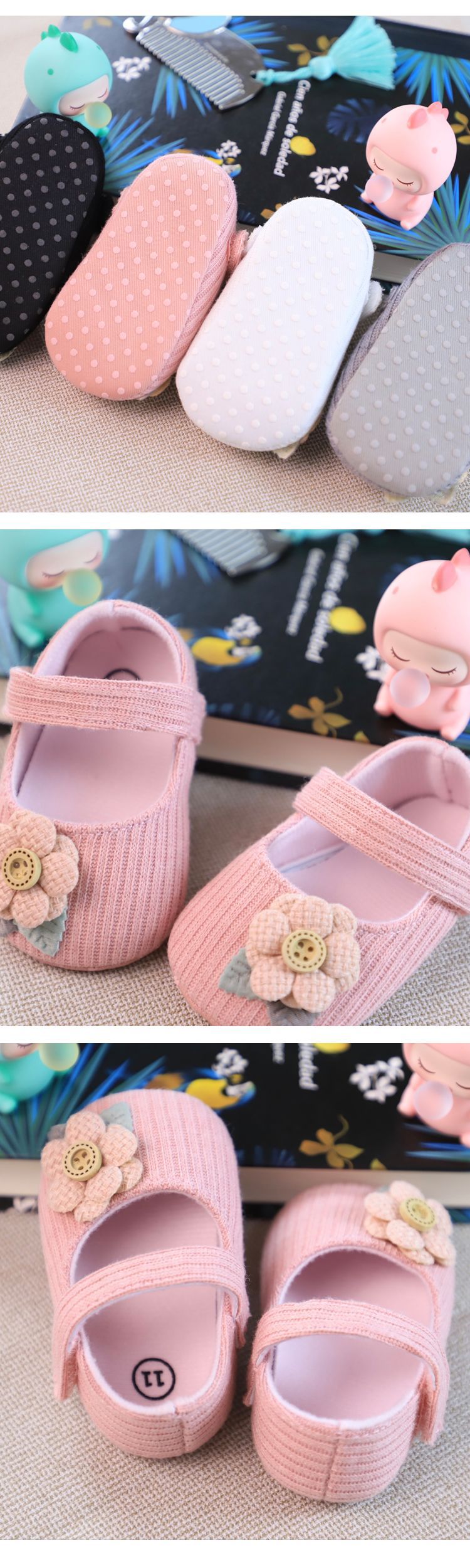 Princess Floral Baby Shoes 1