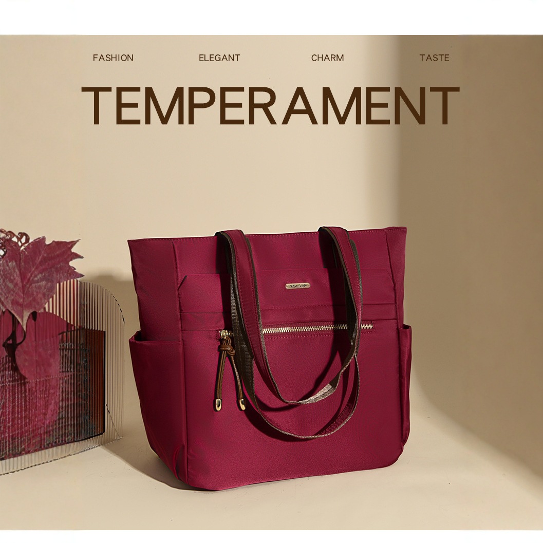 Bolso Tote casual coreano 2025 nueva moda textura de viaje salvaje bolso de mano de un solo hombro suministro directo de fábrica