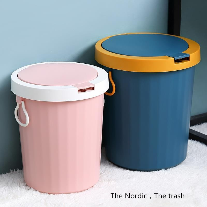 [Garbage can toilet trash can kitchen Dustbin with cover bin]