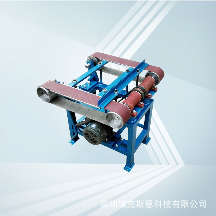 立式双工位砂带机砂光机抛光机多功能砂带机金属不锈钢头打磨机