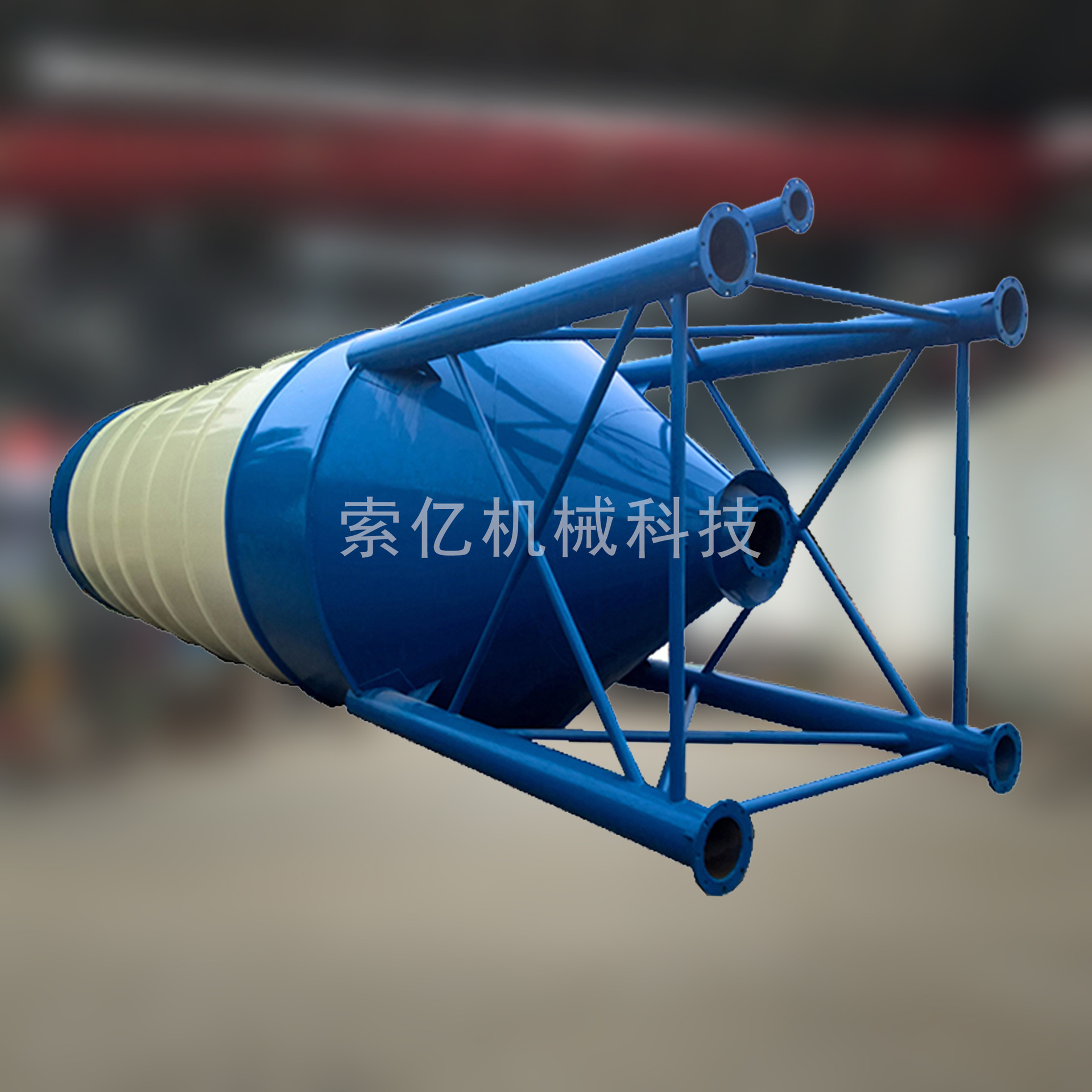 碳钢材质粉煤灰水泥仓 粮食粉体防潮储存仓 建筑工地物片装水泥罐