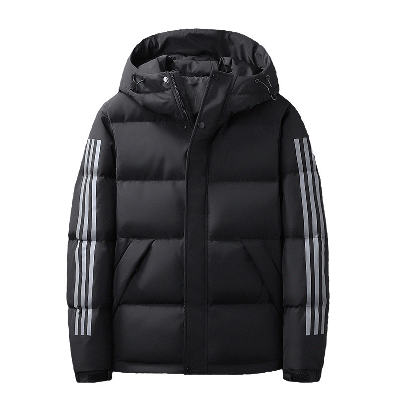 AliExpress Comercio exterior Otoño e Invierno de los hombres de algodón acolchado casual de algodón acolchado chaqueta de los hombres abajo Chaqueta de algodón acolchado chaqueta con capucha abajo chaqueta de los hombres