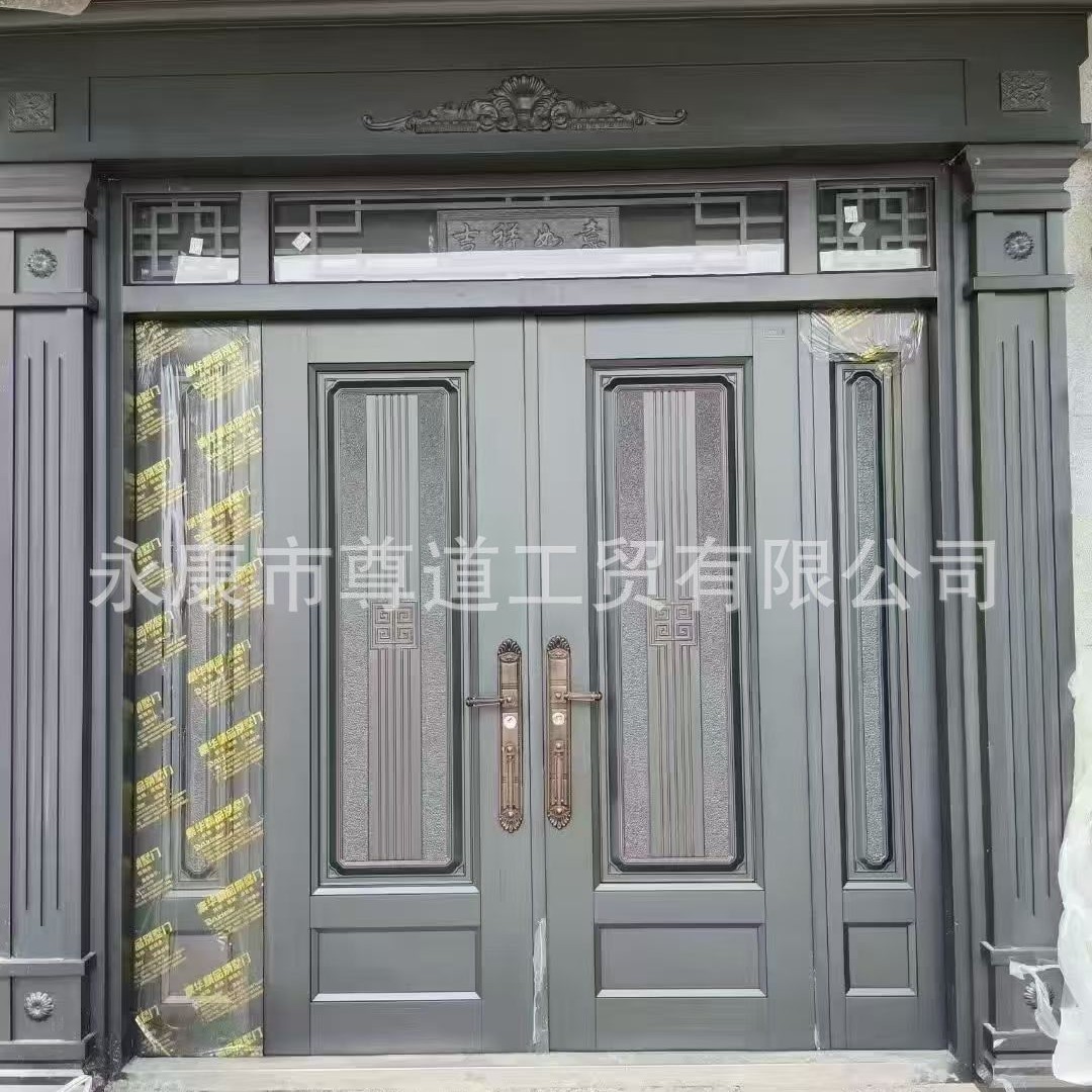 厂家批发湖北崇阳锌合金别墅大门随县锌合金大门建始入户大门