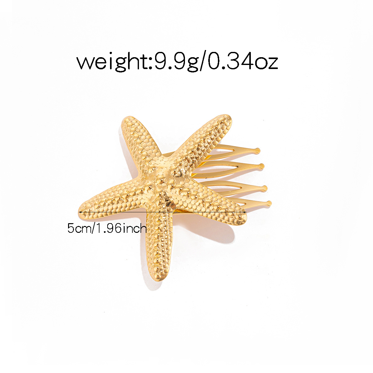 14g Weight Hair Clip Hair Accessories Type 1 Piece Quantity Holiday, Street Occasion Alloy Material Starfish, Flower, Shell Pattern All Seasons Season Women's Gender IG Style, Sweet Style IG Style Sweet Women's Starfish Flower Shell Alloy Hair Clip 9