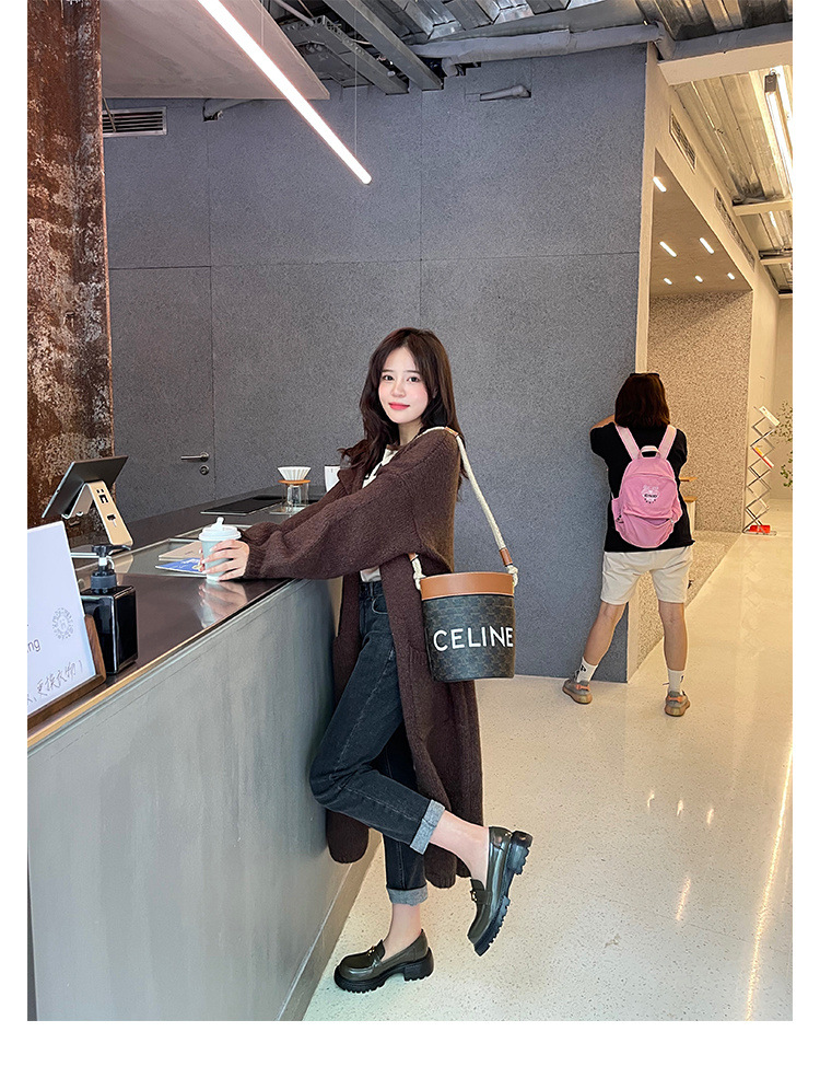 葡萄妈Studiolee英伦风小皮鞋女小金扣圆头一