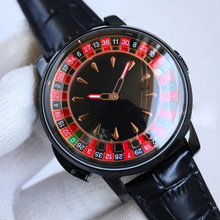 JACOB捷克豹旋转轮盘陀飞轮赌盘多功能腕表全自动机械男士腕表