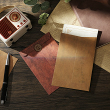 仿古信封信纸套装复古风情书手写做旧创意牛皮纸简约中式火漆信封