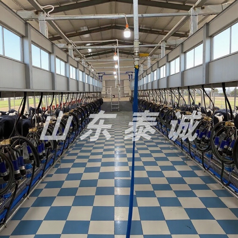 奶牛并列快放市挤奶厅（本店铺产品需详询后下单）