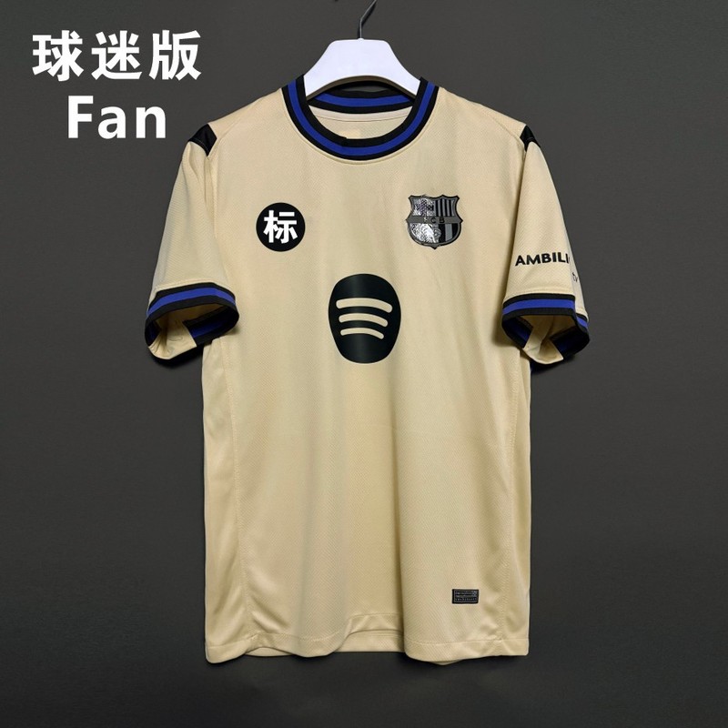 2526 バルセロナ アウェイ ファンバージョン ジャージ No.10 アマール No.8 ペドリ No.9 レヴァン サッカーユニフォーム シングルトップ|undefined