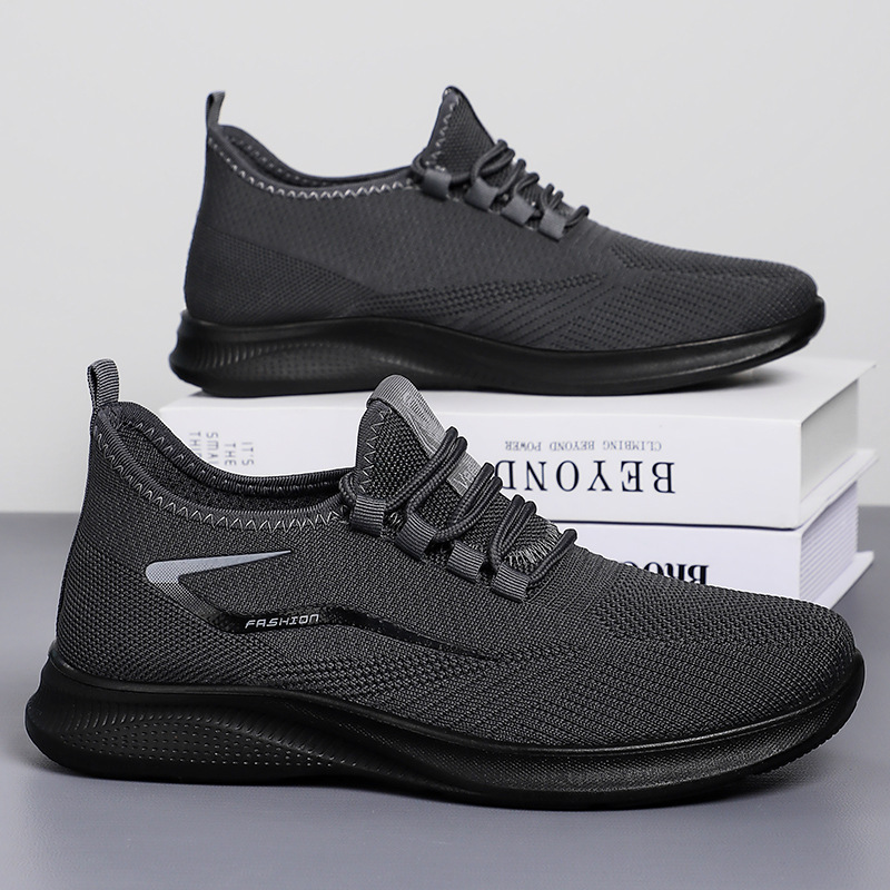 Zapatos de hombre zapatos casuales grandes transfronterizos zapatos ligeros con suela suave zapatos de malla cómodos zapatos deportivos