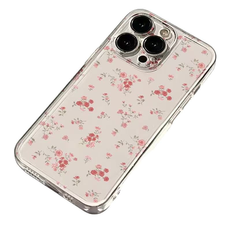 French romántico pequeño floral para iphone16promax funda para teléfono móvil Apple 15/14pro Japón y Corea 13/12x