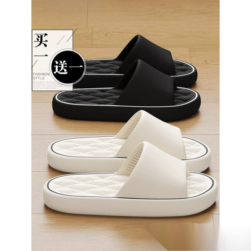 Женские тапочки для пары, новые летние домашние тапочки для ванной комнаты, нескользящая мягкая подошва, прохладная и простая в использовании