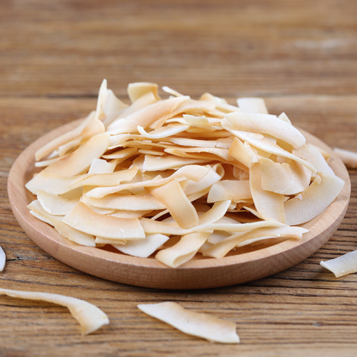 Coconut Crisps - Hainan Specialty, Crispy Coconut Chips 2500g, Smoked Coconut Slices, Dried Coconut Meat, Baking Commercial Raw Material