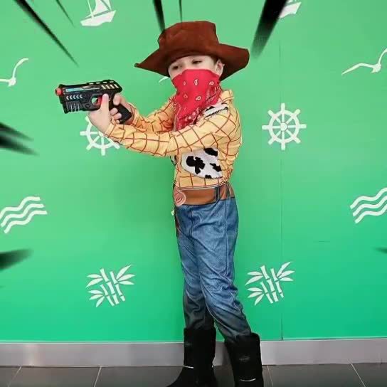 Vaquero de Halloween transfronterizo Hu Di Personaje de dibujos animados Personaje de anime Disfraz de Halloween Cosplay Vaquero Hu Di