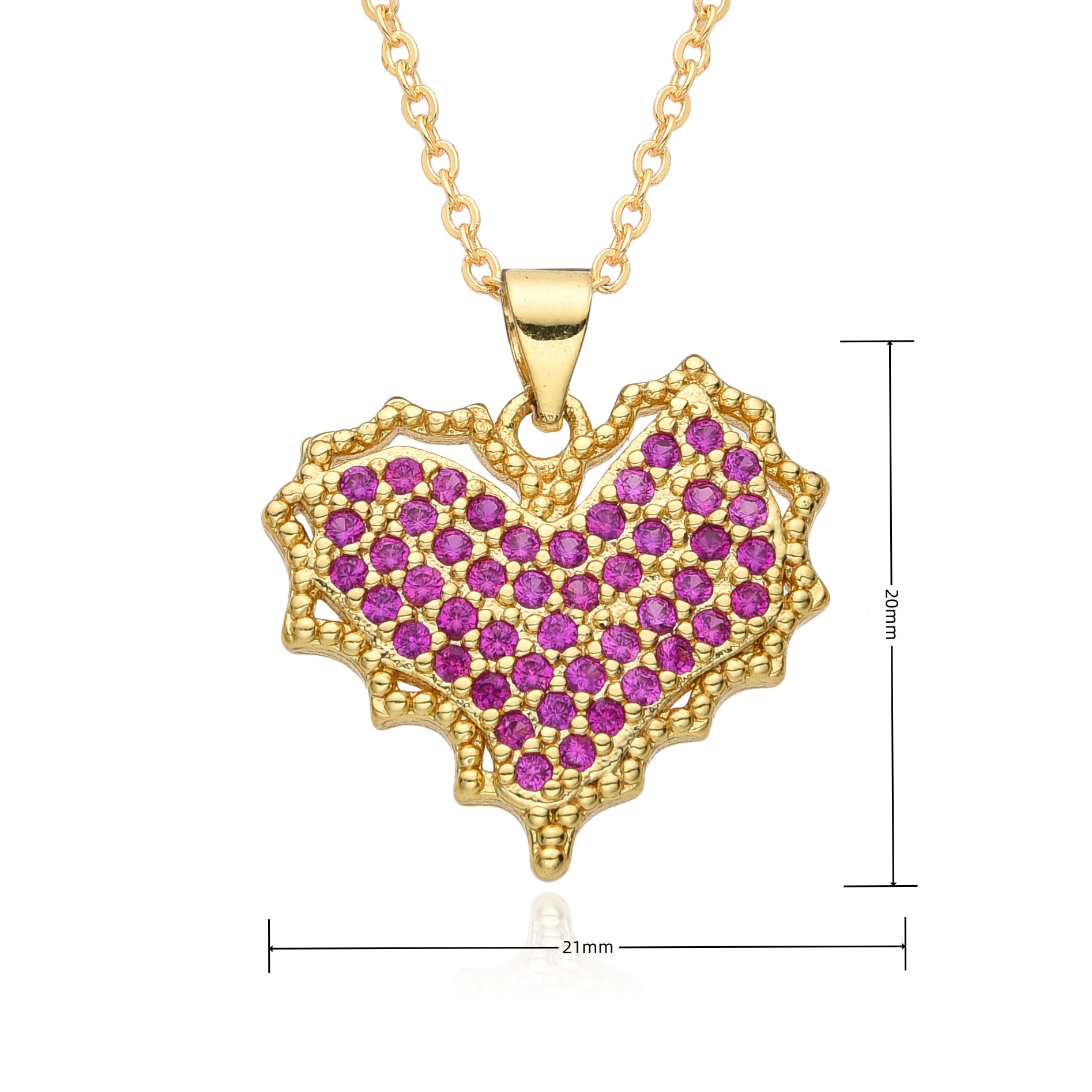 15g Weight Zircon Inlay Material Pendant Necklace Classification cable chain Chain Type 1 Piece Quantity Holiday, Daily Occasion Copper Material Mother'S Day Festival Letter, Heart Shape Pattern Women's Gender Inlay Design Casual, MAMA, Simple Style Style Copper Casual MAMA Simple Style Letter Heart Shape Inlay Zircon Pendant Necklace 12