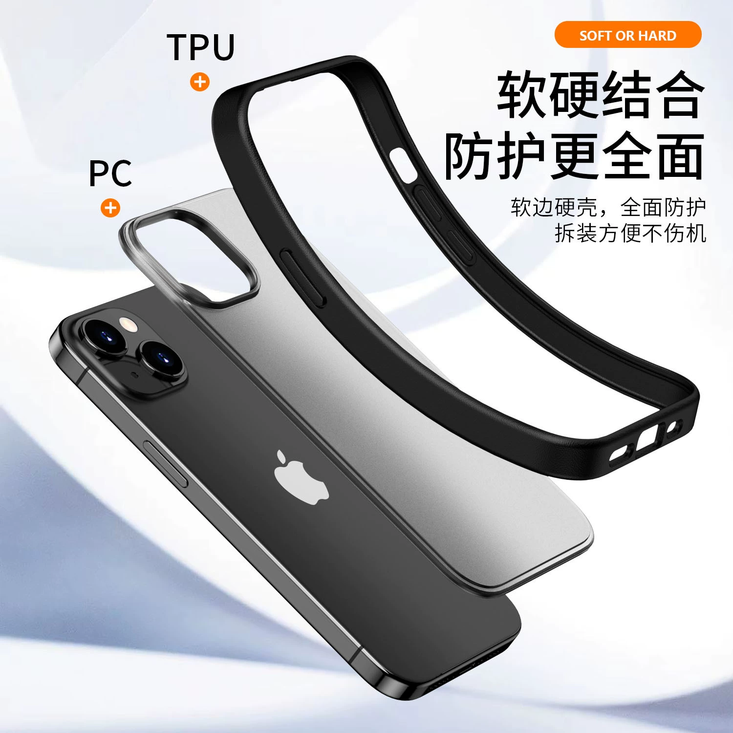 Apple, совместимый чехол для телефона, iPhone 15 Pro, матовый защитный чехол