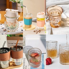 お土産グラス高颜値韩式insカップ携帯コーヒーカップ家庭用コップ卸売りプレゼント