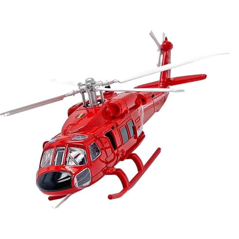 Negro águila helicóptero modelo fuego helicóptero aleación puerta abierta con sonido y luz Chenghai modelo decoración al por mayor