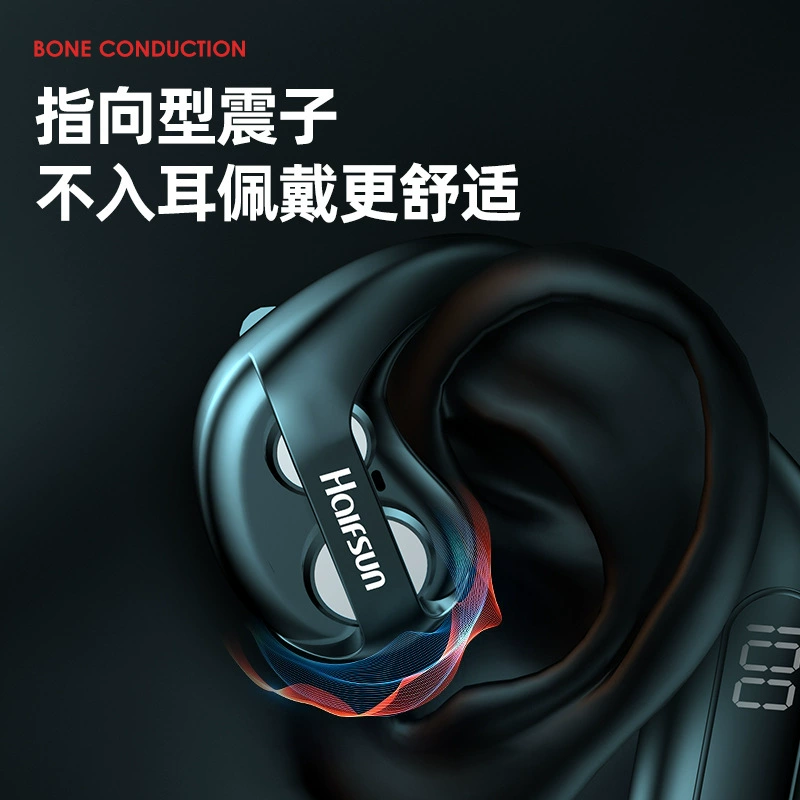Qi Chuan Dao Bluetooth-гарнитура не вставляется в ухо, воздушная проводимость, беспроводная висящая движущаяся гарнитура - висячая кросс-модель частной торговли