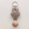 Apricot color (with a hole wooden cap) [Gray (Teddy Vella) Rabbit]