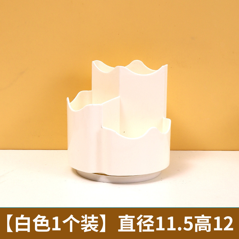 Portalápices giratorio de 360 grados de gran capacidad Caja de almacenamiento de escritorio de oficina Papelería para estudiantes Cubo de lápiz de sentido avanzado para niños