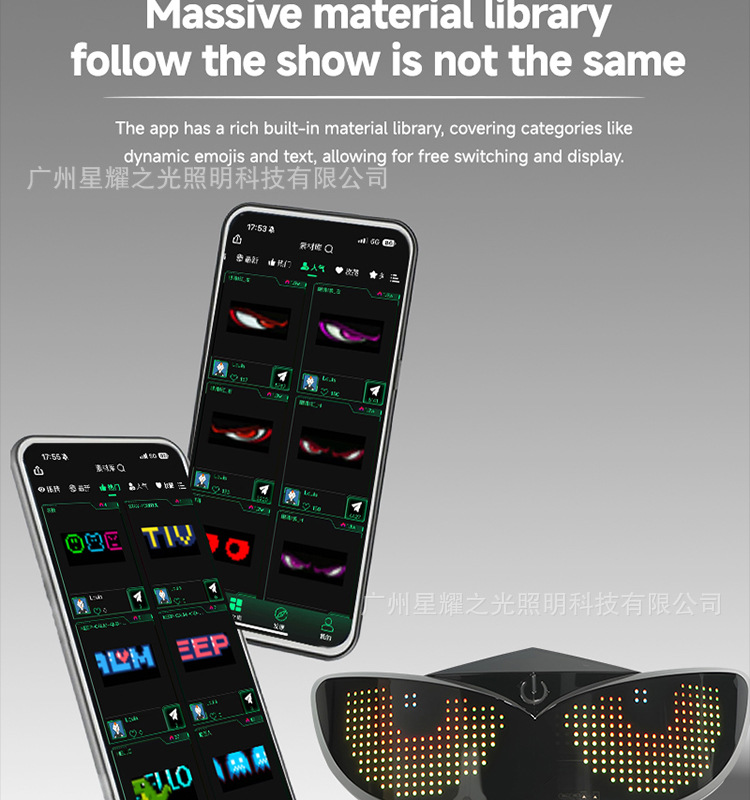 Cross-border motorcycle and bicycle helmet LED devil's eye warning light, night riding devil's eye decorative ambient light