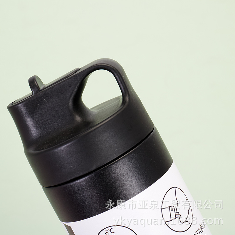 Taza de vacío de acero inoxidable de estilo japonés al aire libre mango portátil paja taza de agua taza de café portátil al por mayor