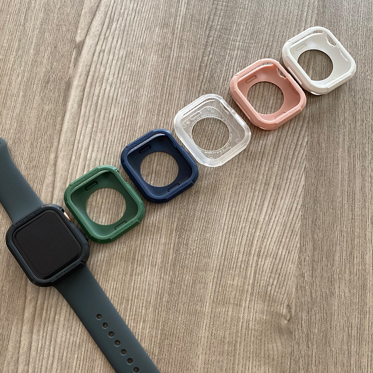 適用於Apple Watch 8防摔硅膠保護套 蘋果8代手錶保護殼 時尚新款